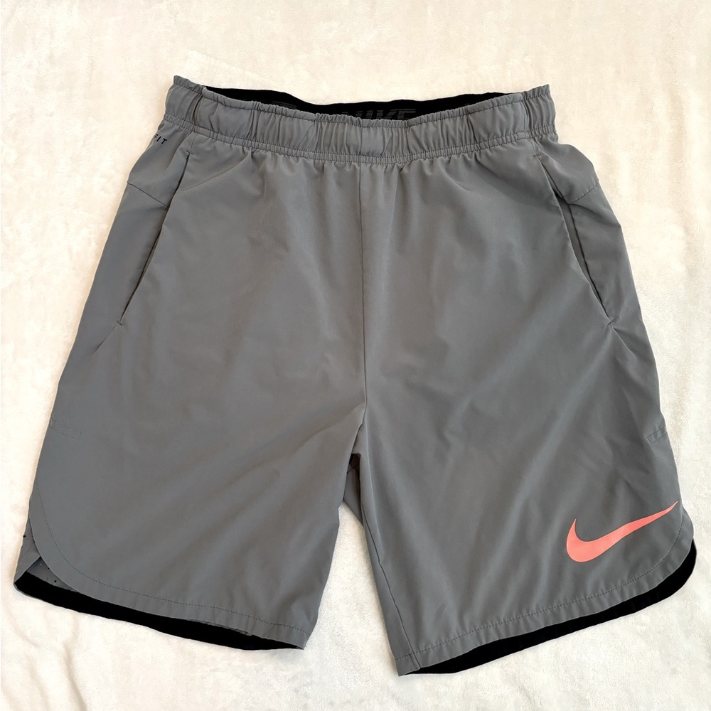 Nike grey/ orange shorts